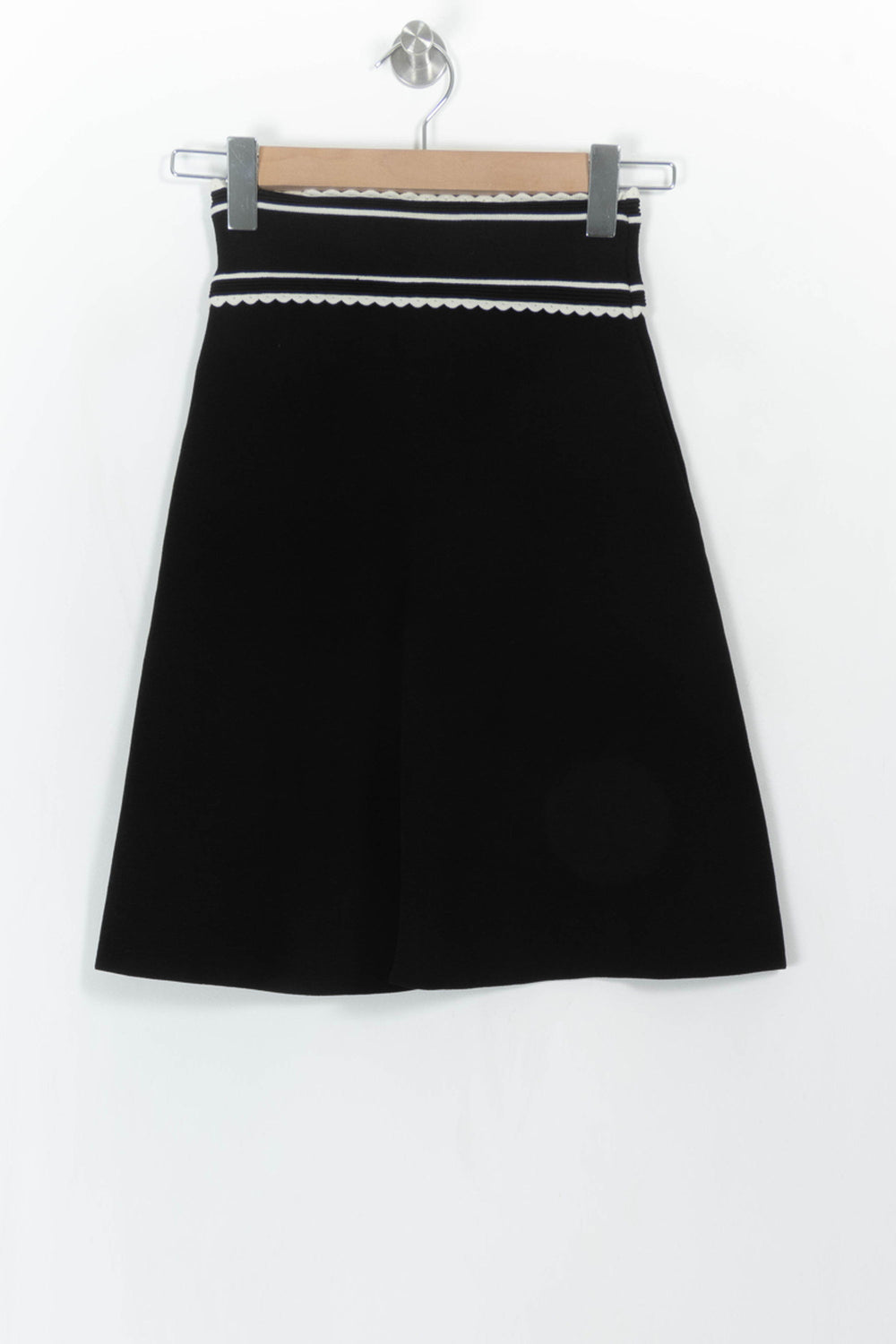 Jupe Évasée Noire et Blanche - Taille XS/34 de la marque Sandro | PARAD108791 - Vendu par Paradigme - Image 2