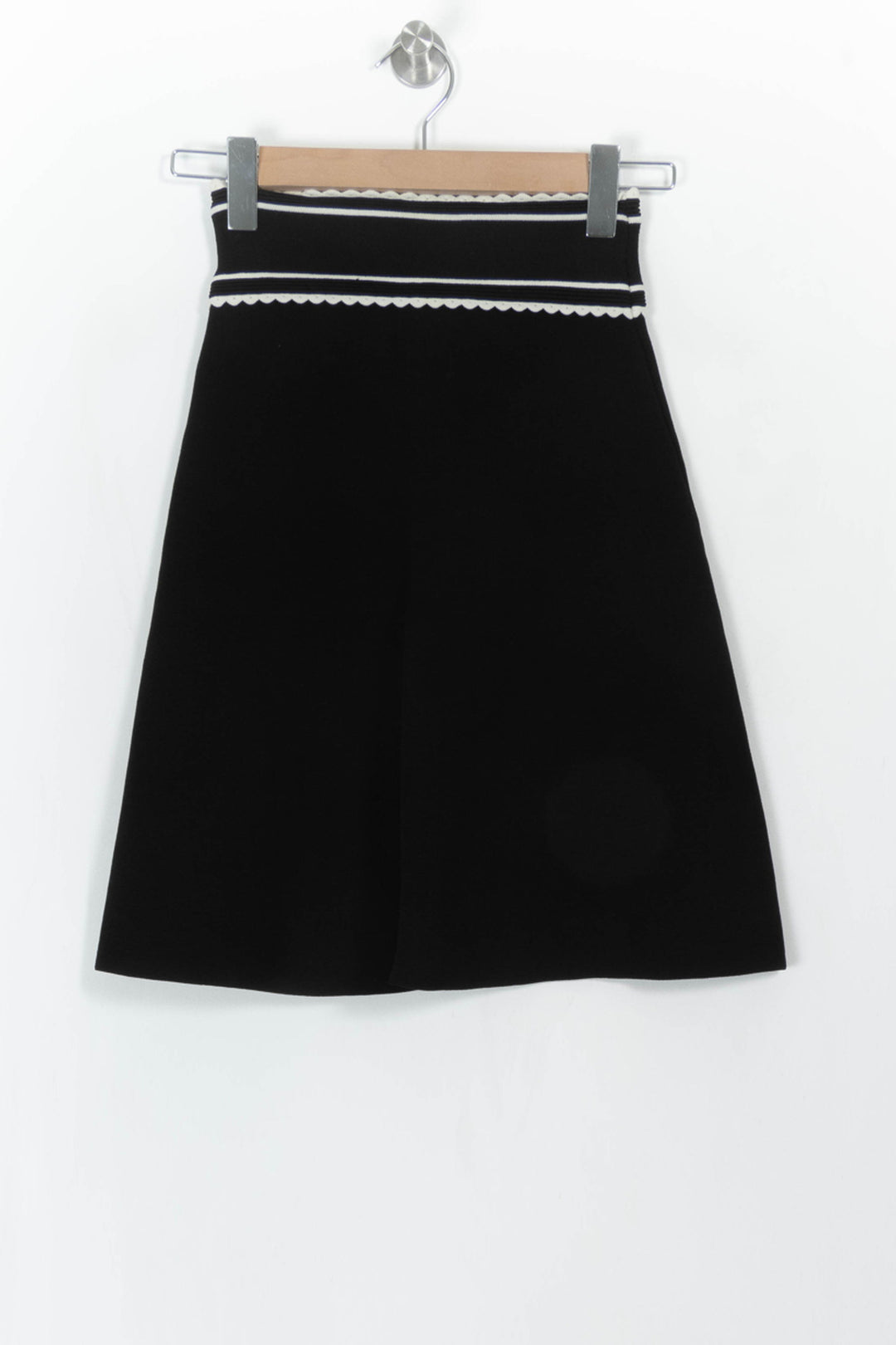 Jupe Évasée Noire et Blanche - Taille XS/34 de la marque Sandro | PARAD108791 - Vendu par Paradigme - Image 2