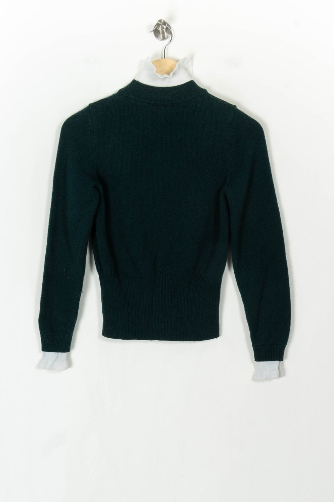 Pull Vert - Taille XS/34 de la marque Sandro | PARAD108792 - Vendu par Paradigme - Image 5