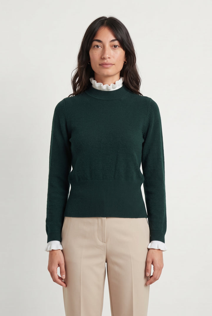 Pull Vert - Taille XS/34 de la marque Sandro | PARAD108792 - Vendu par Paradigme - Image 1
