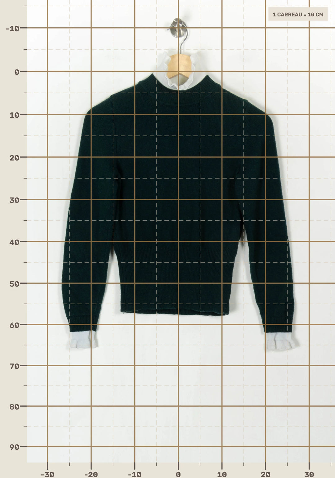 Pull Vert - Taille XS/34 de la marque Sandro | PARAD108792 - Vendu par Paradigme - Image 4
