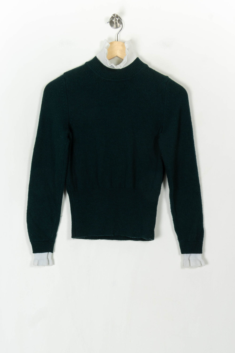 Pull Vert - Taille XS/34 de la marque Sandro | PARAD108792 - Vendu par Paradigme - Image 2