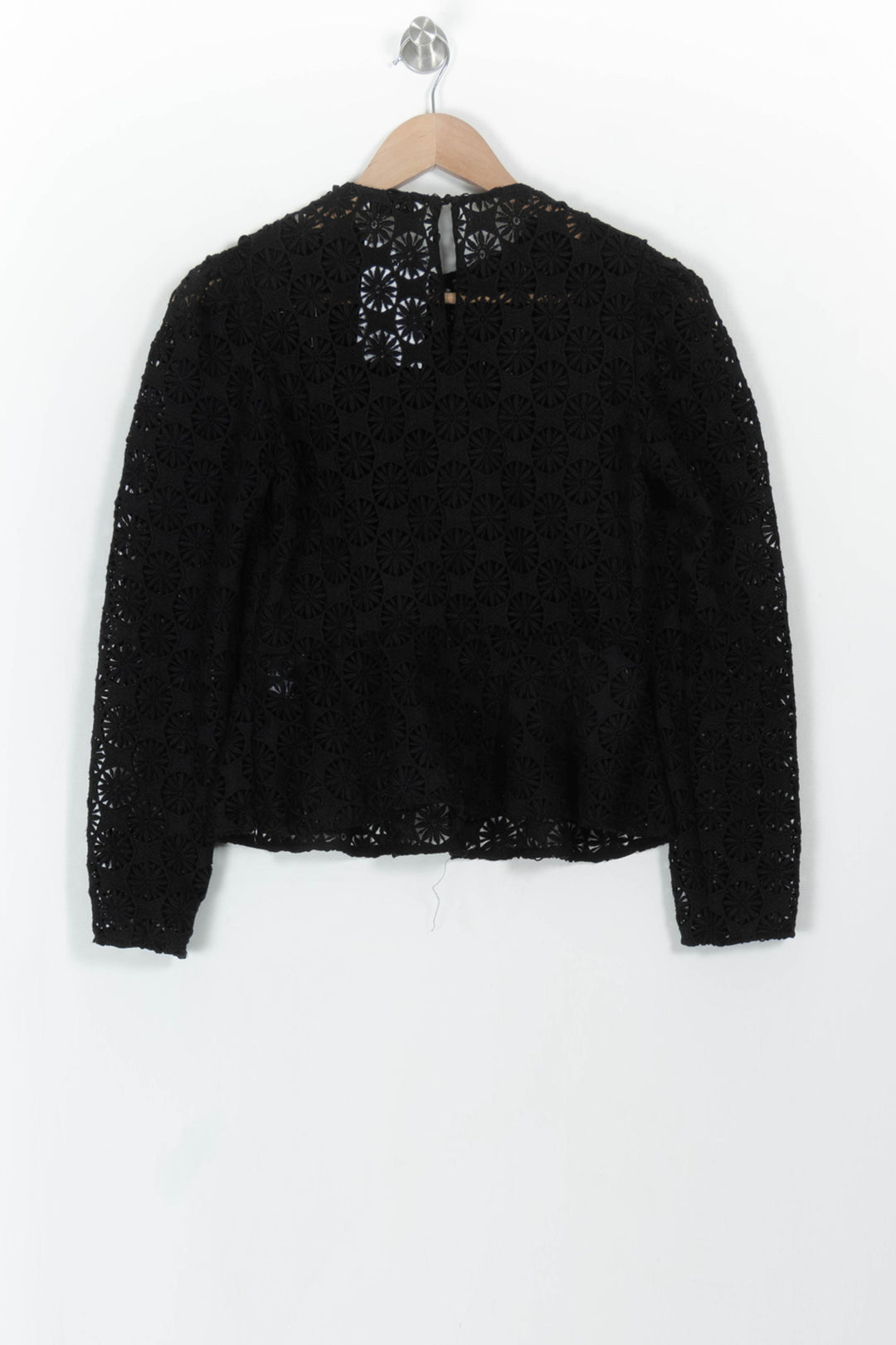 Blouse Noire - Taille XS/34 de la marque Sandro | PARAD108794 - Vendu par Paradigme - Image 4