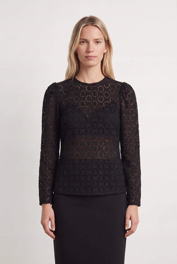 Blouse Noire - Taille XS/34 de la marque Sandro | PARAD108794 - Vendu par Paradigme - Image 1