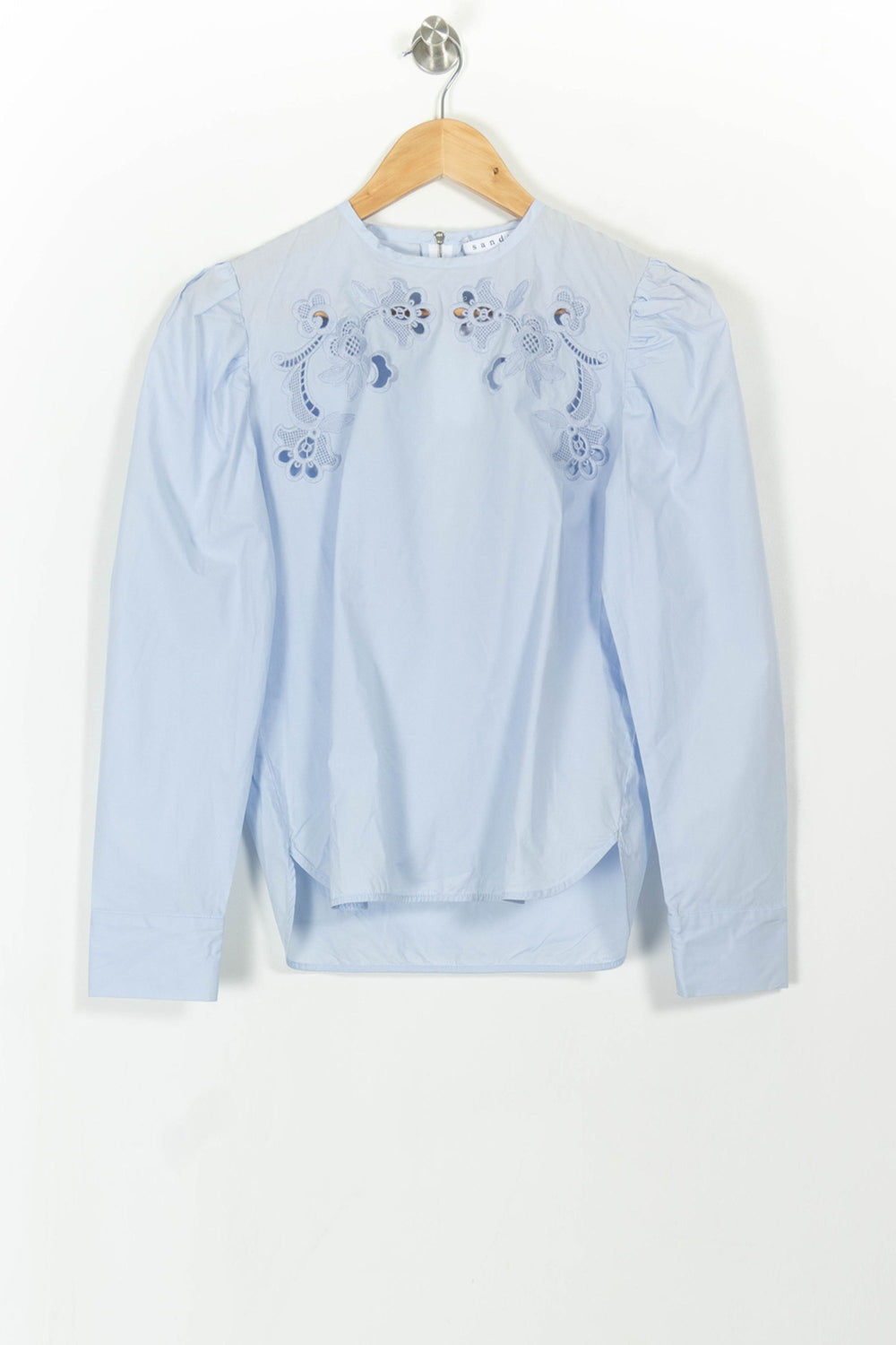 Blouse Bleue - Taille XS/34 de la marque Sandro | PARAD108798 - Vendu par Paradigme - Image 2
