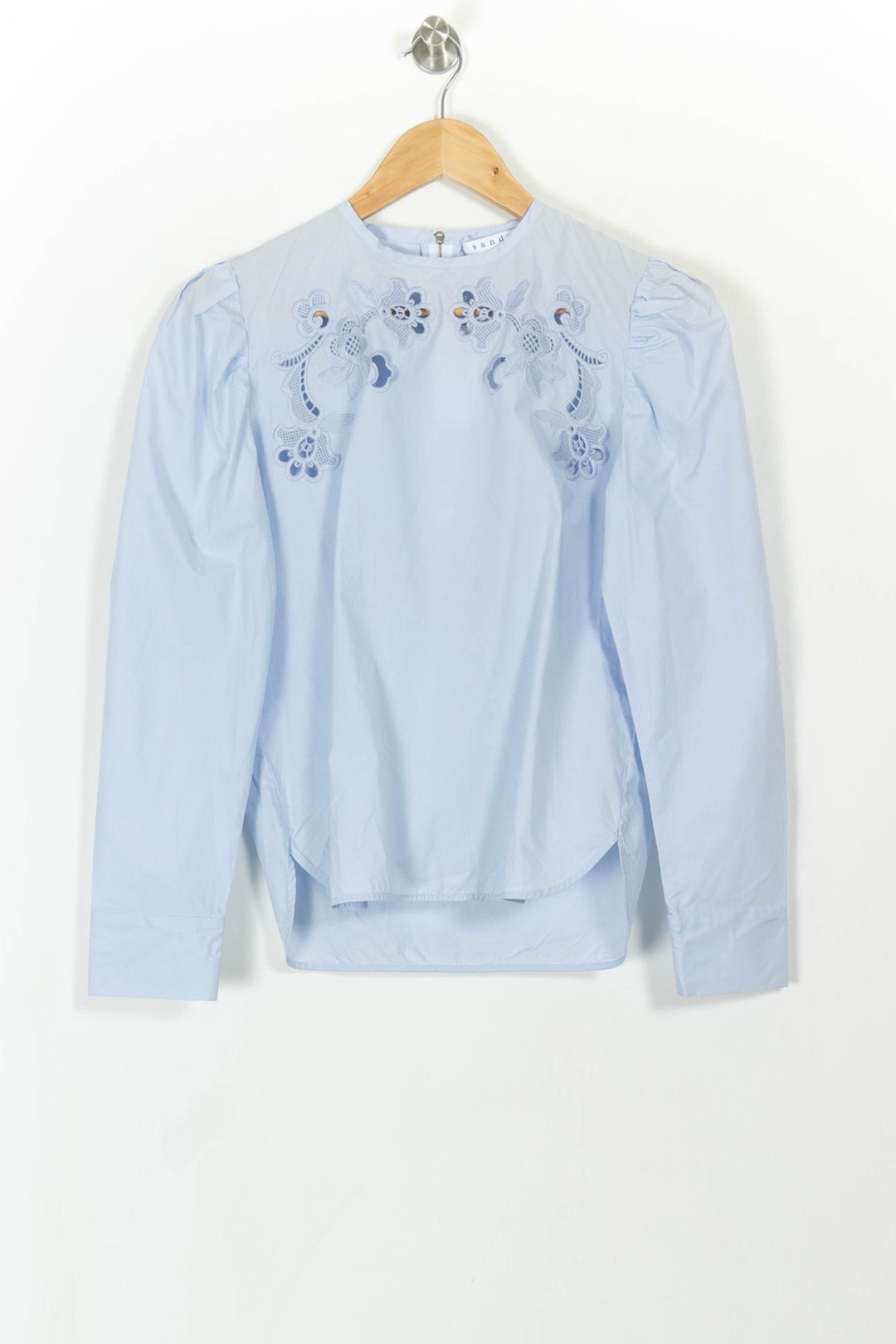 Blouse Bleue - Taille XS/34 de la marque Sandro | PARAD108798 - Vendu par Paradigme - Image 2