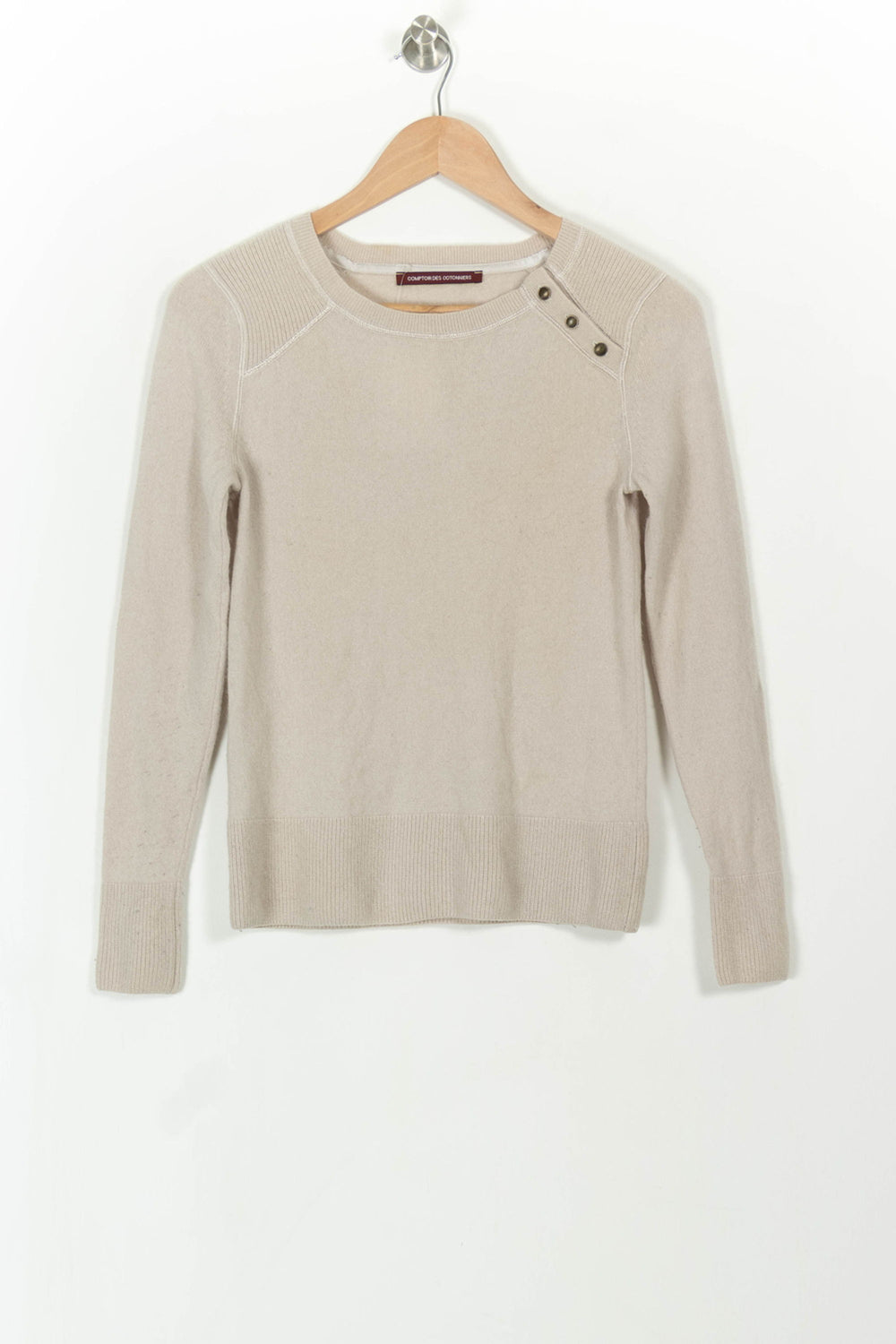 Pull Beige - Taille XS/34 de la marque Comptoir des Cotonniers | PARAD108799 - Vendu par Paradigme - Image 2