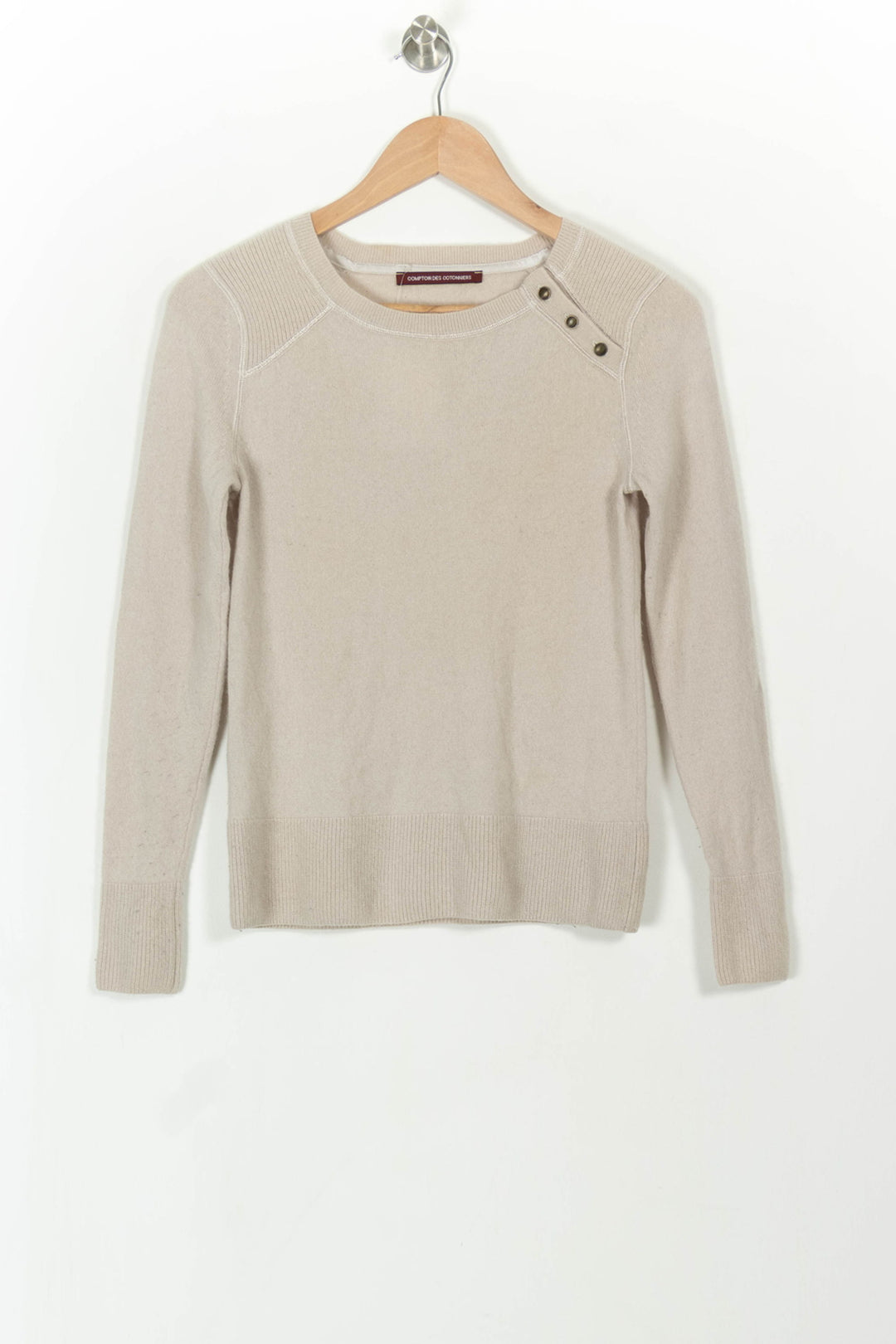 Pull Beige - Taille XS/34 de la marque Comptoir des Cotonniers | PARAD108799 - Vendu par Paradigme - Image 2