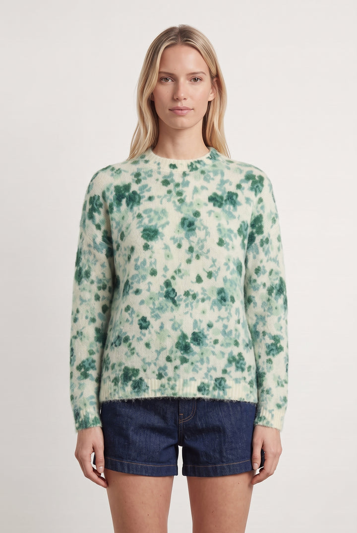 Pull Vert et Blanc - Taille XXS/32 de la marque Sézane | PARAD108800 - Vendu par Paradigme - Image 1
