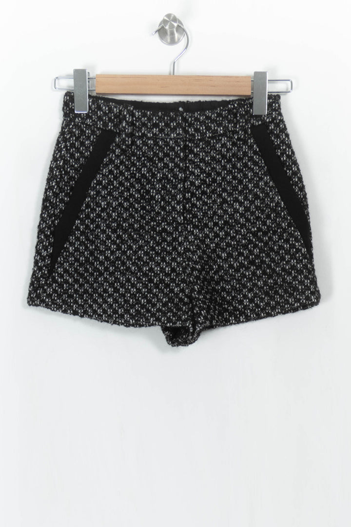 Short Noir et Blanc - Taille XS/34 de la marque Maje | PARAD108801 - Vendu par Paradigme - Image 2