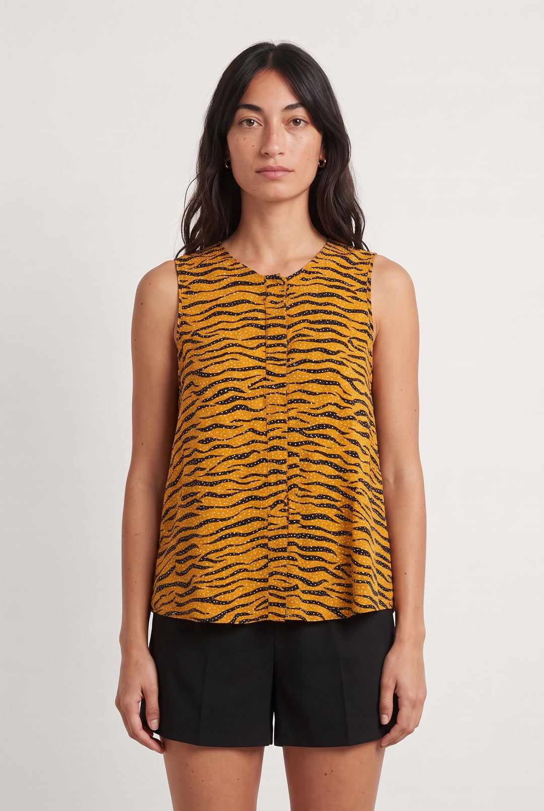 Débardeur Orange et Noir - Taille XS/34 de la marque Bimba y Lola | PARAD108806 - Vendu par Paradigme - Image 1