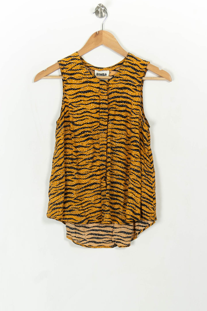 Débardeur Orange et Noir - Taille XS/34 de la marque Bimba y Lola | PARAD108806 - Vendu par Paradigme - Image 2