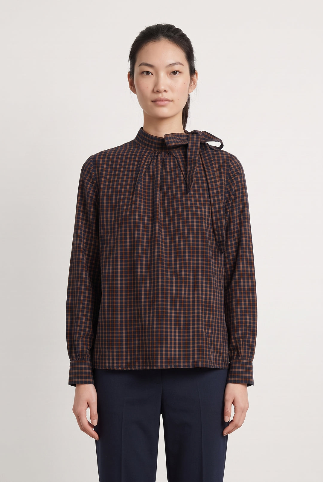Blouse Carreaux Bleu et Marron - Taille XXS/32 de la marque Soeur | PARAD108807 - Vendu par Paradigme - Image 1