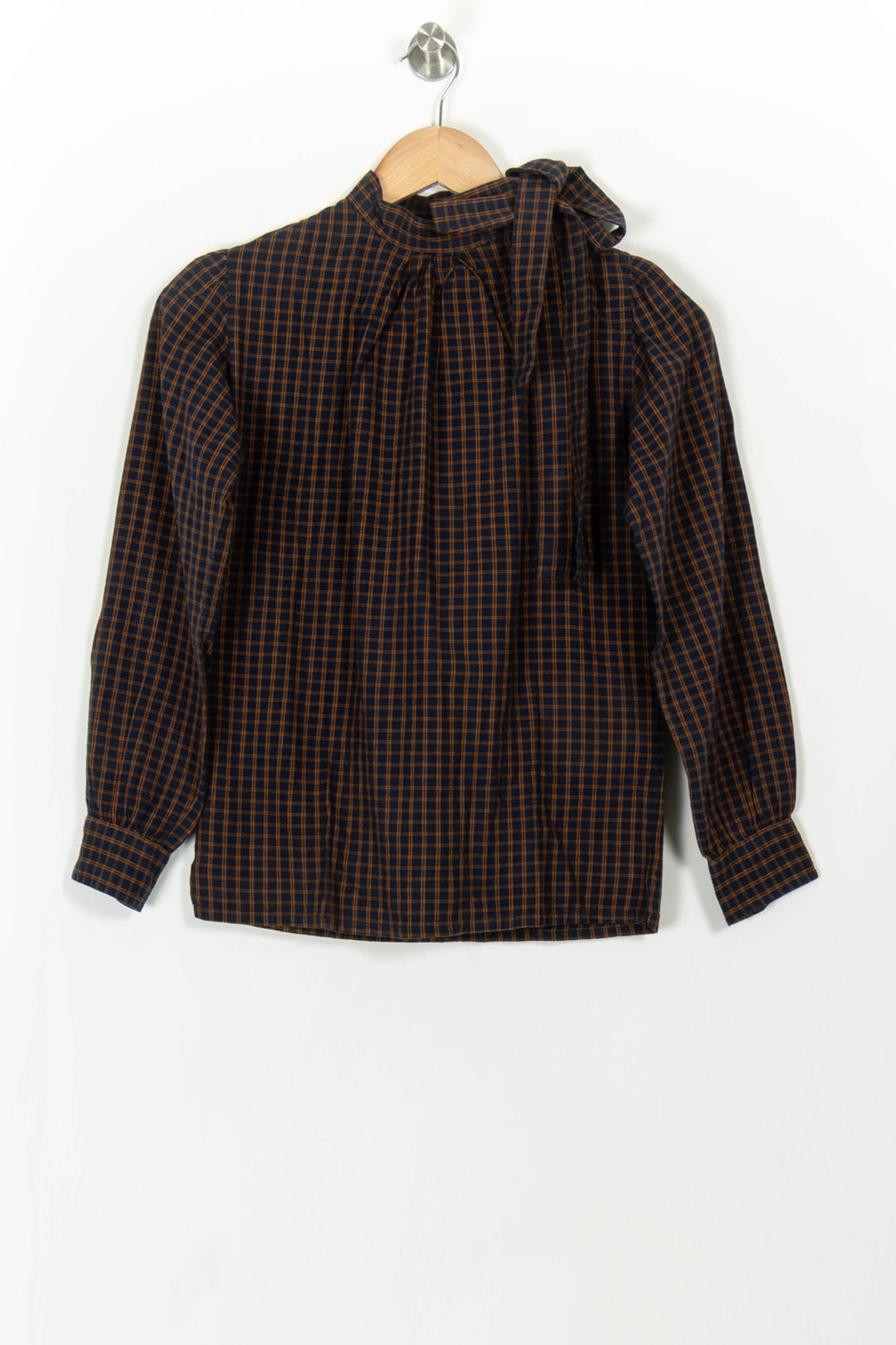 Blouse Carreaux Bleu et Marron - Taille XXS/32 de la marque Soeur | PARAD108807 - Vendu par Paradigme - Image 2