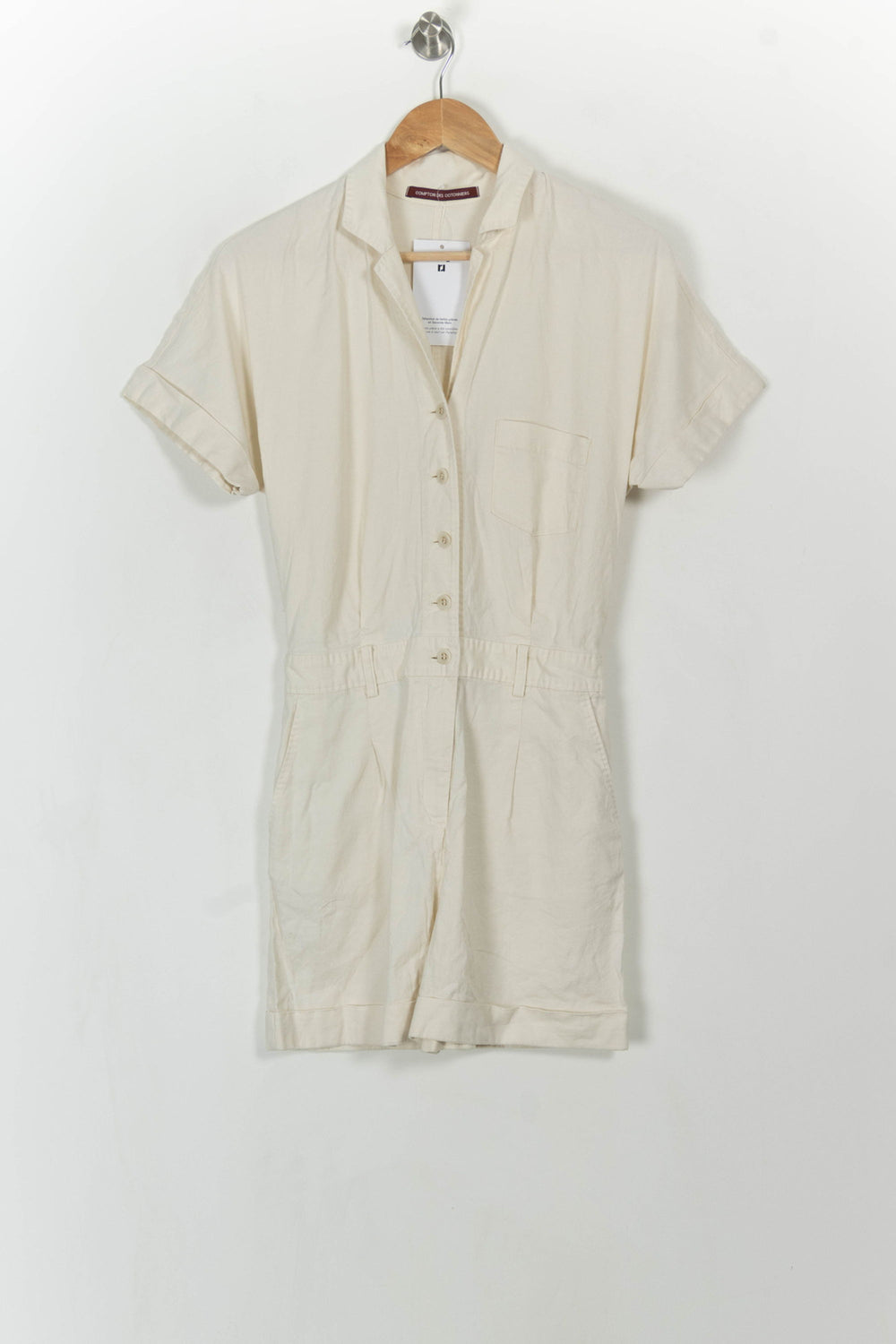 Combishort Beige - Taille XS/34 de la marque Comptoir des Cotonniers | PARAD108808 - Vendu par Paradigme - Image 2