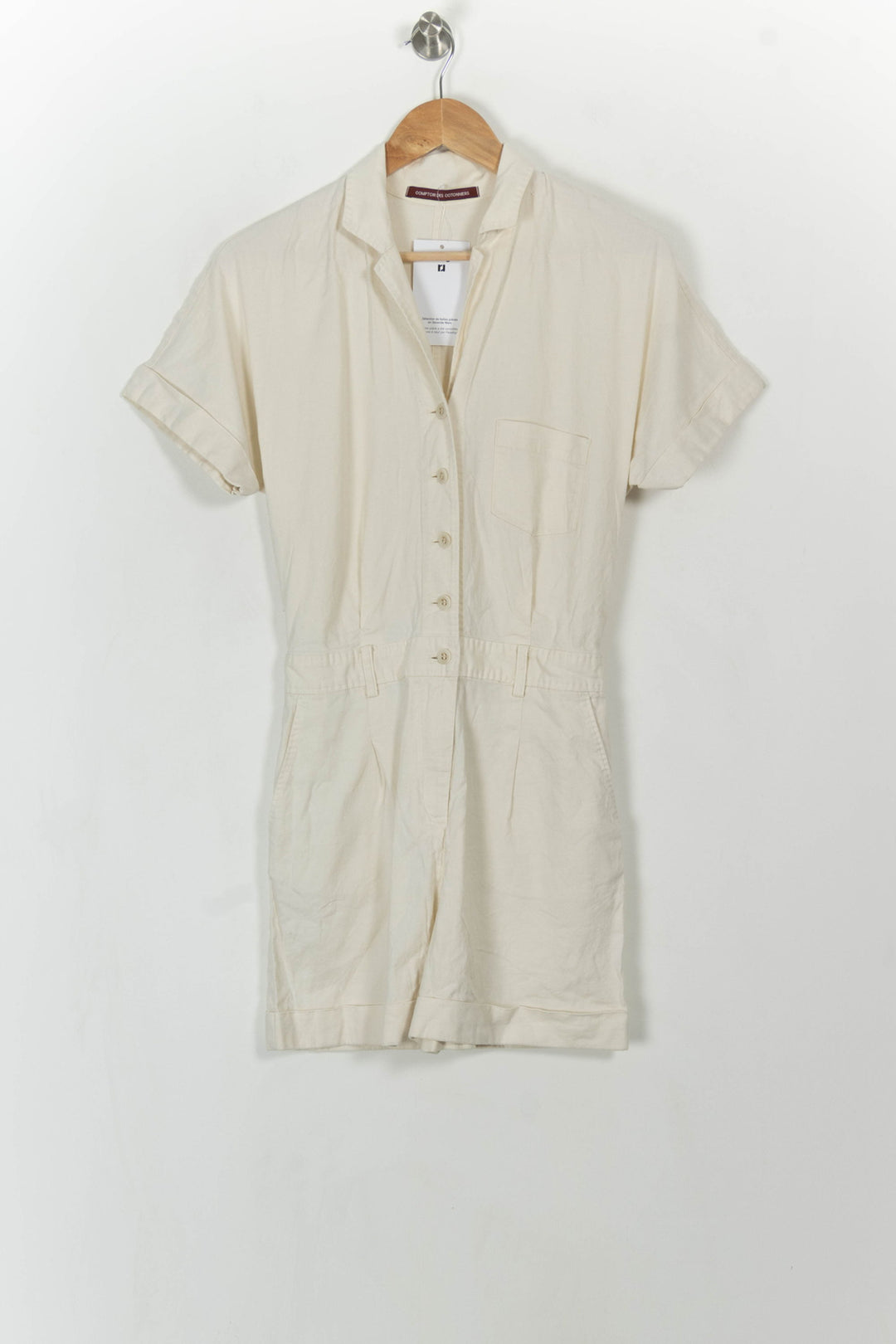 Combishort Beige - Taille XS/34 de la marque Comptoir des Cotonniers | PARAD108808 - Vendu par Paradigme - Image 2