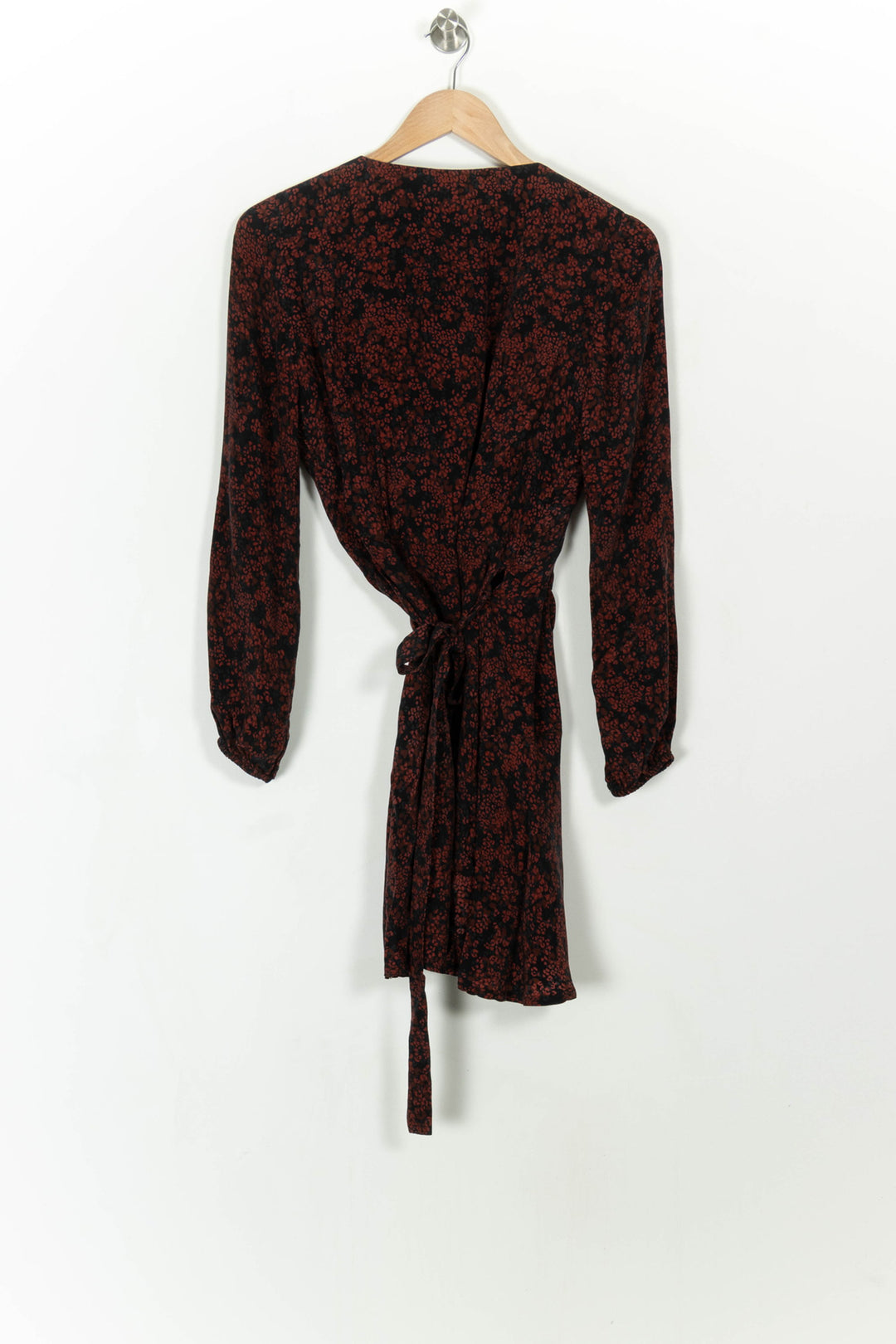 Robe Portefeuille Noire et Rouge - Taille S/36 de la marque Kookai | PARAD108810 - Vendu par Paradigme - Image 4