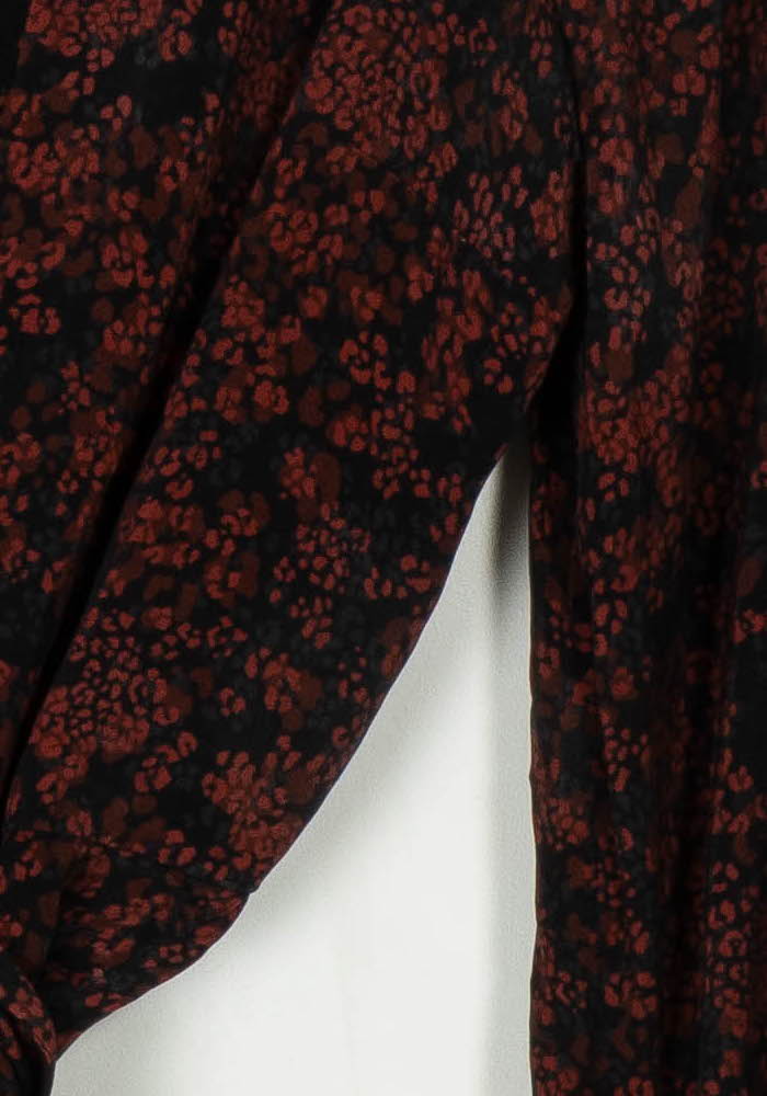 Robe Portefeuille Noire et Rouge - Taille S/36 de la marque Kookai | PARAD108810 - Vendu par Paradigme - Image 3
