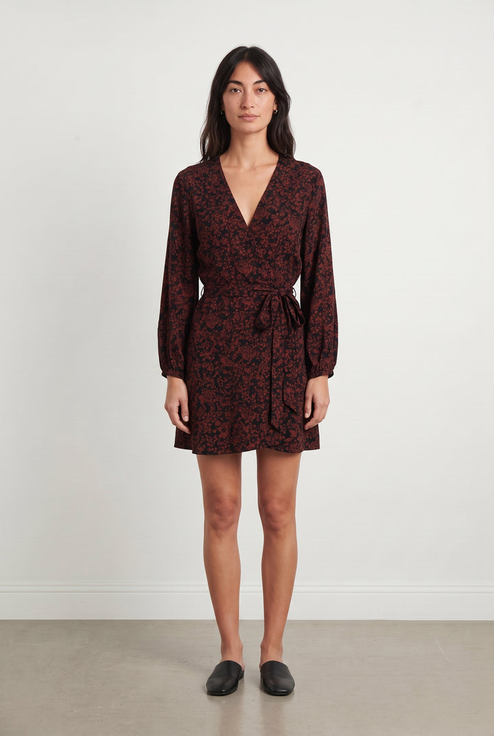Robe Portefeuille Noire et Rouge - Taille S/36 de la marque Kookai | PARAD108810 - Vendu par Paradigme - Image 1
