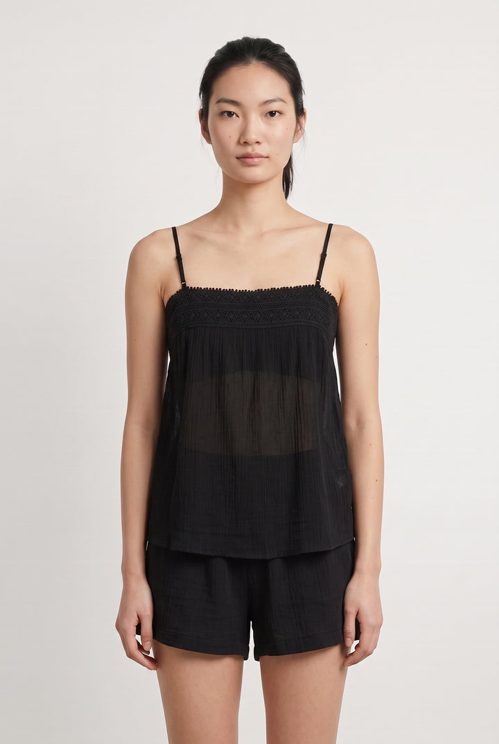 Débardeur Noir - Taille S/36 de la marque Caroll | PARAD108811 - Vendu par Paradigme - Image 1
