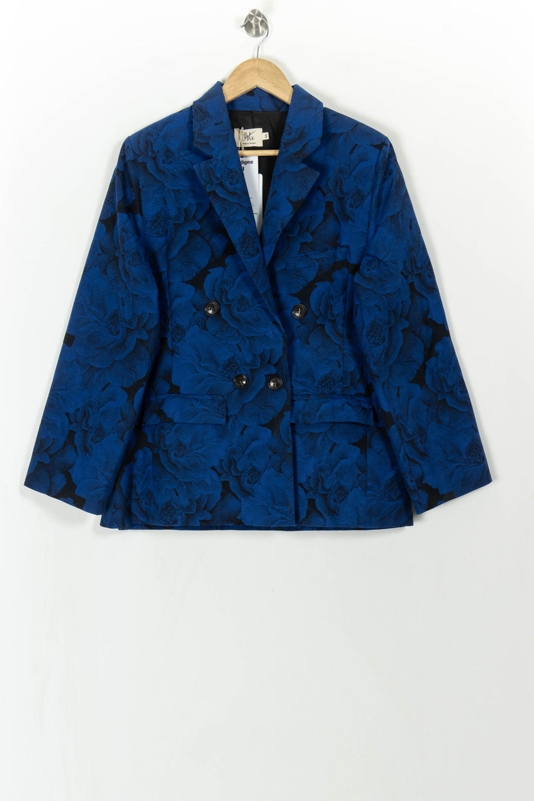 Blazer Bleu et Noir - Taille S/36 de la marque Orta | PARAD108819 - Vendu par Paradigme - Image 2
