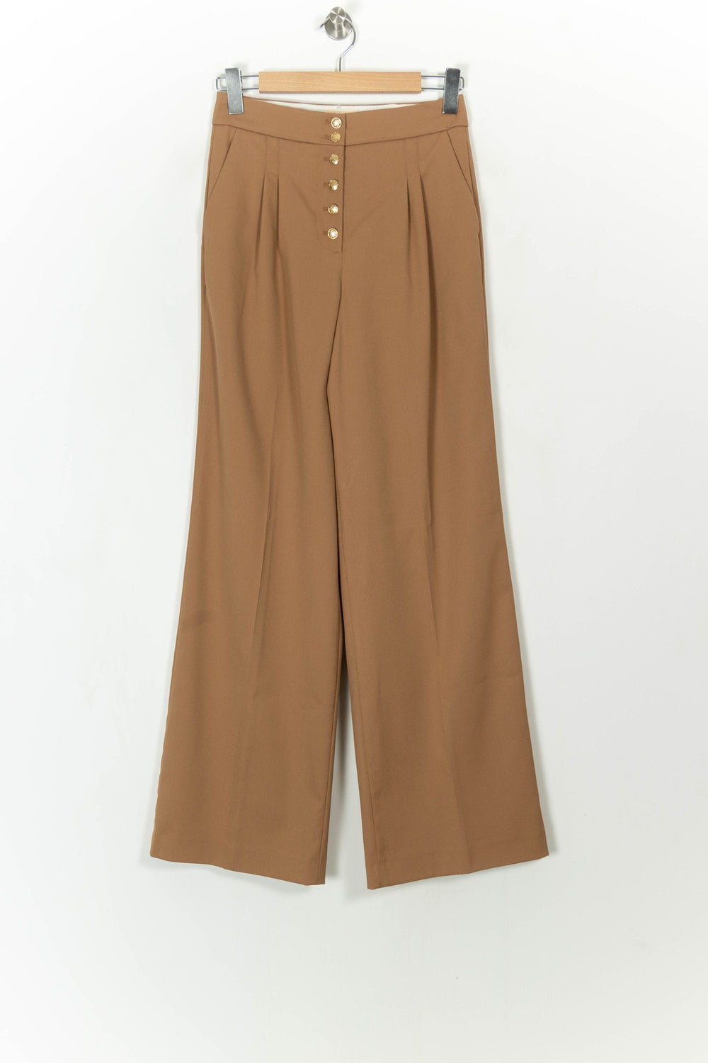 Pantalon Large Marron - Taille S/36 de la marque Sézane | PARAD108820 - Vendu par Paradigme - Image 2