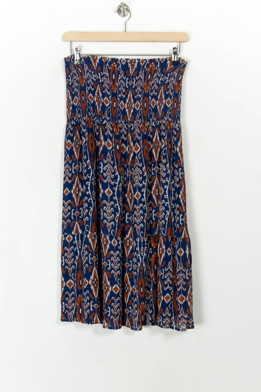 Jupe Longue Bleu et Orange - Taille L/40 de la marque La Fée Maraboutée | PARAD108823 - Vendu par Paradigme - Image 4