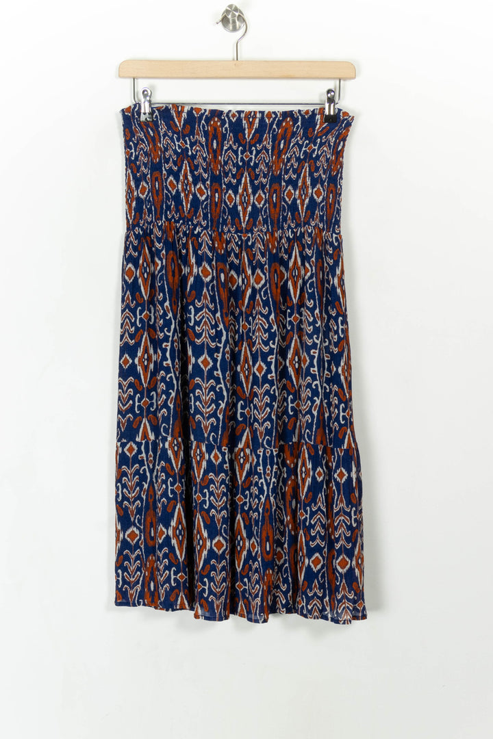 Jupe Longue Bleu et Orange - Taille L/40 de la marque La Fée Maraboutée | PARAD108823 - Vendu par Paradigme - Image 4