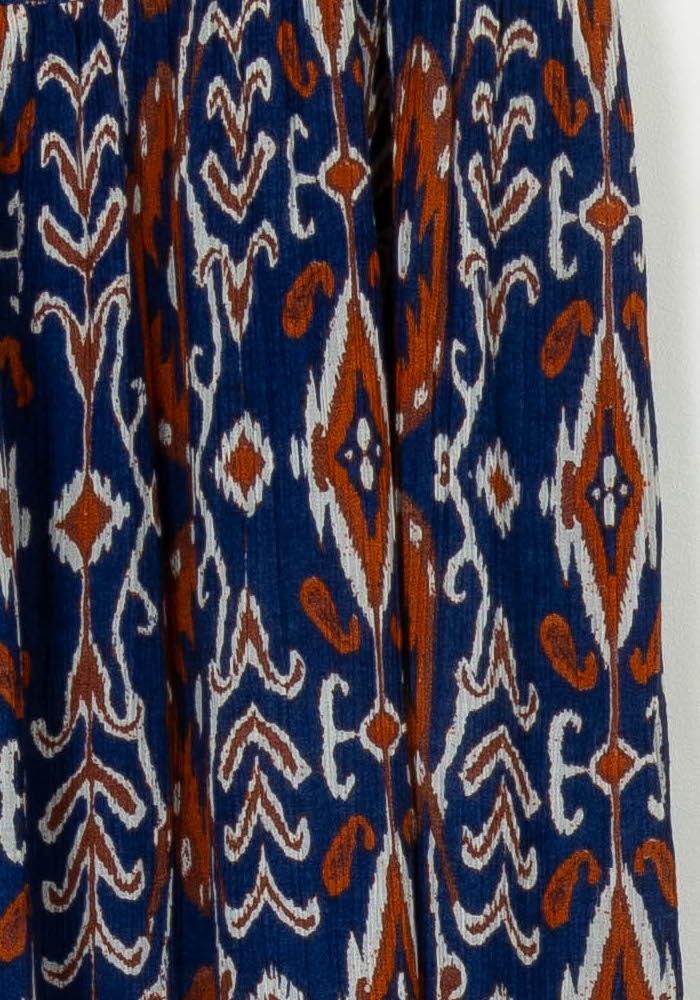 Jupe Longue Bleu et Orange - Taille L/40 de la marque La Fée Maraboutée | PARAD108823 - Vendu par Paradigme - Image 3