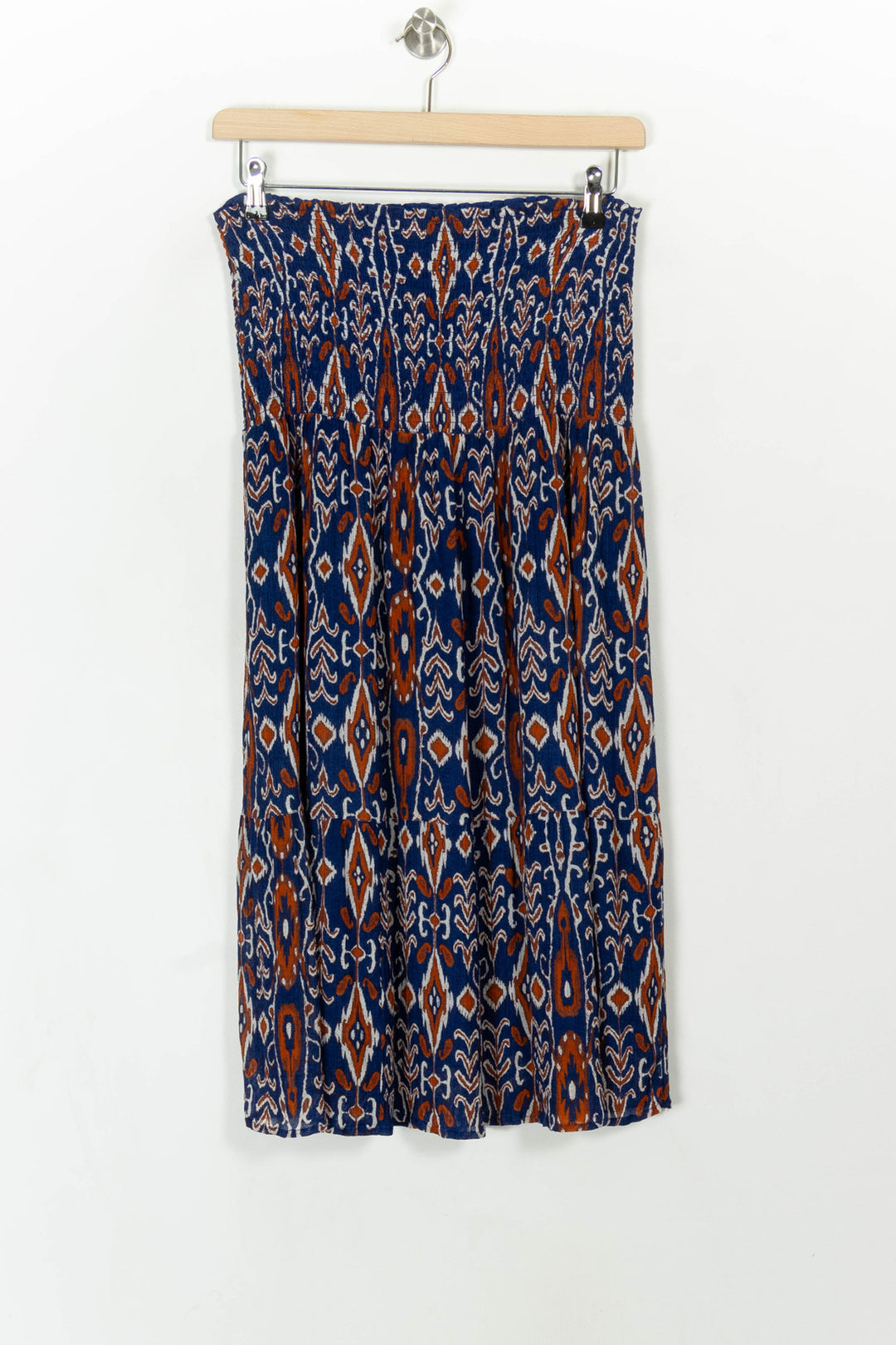 Jupe Longue Bleu et Orange - Taille L/40 de la marque La Fée Maraboutée | PARAD108823 - Vendu par Paradigme - Image 2
