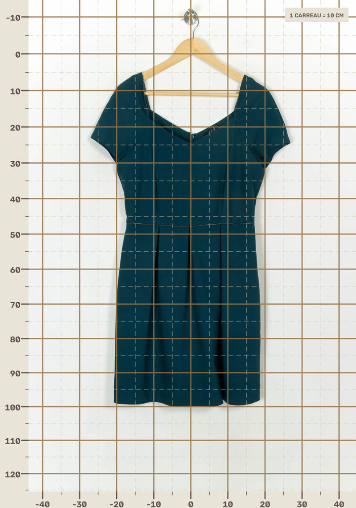 Robe Courte Verte - Taille L/40 de la marque Caroll | PARAD108825 - Vendu par Paradigme - Image 4