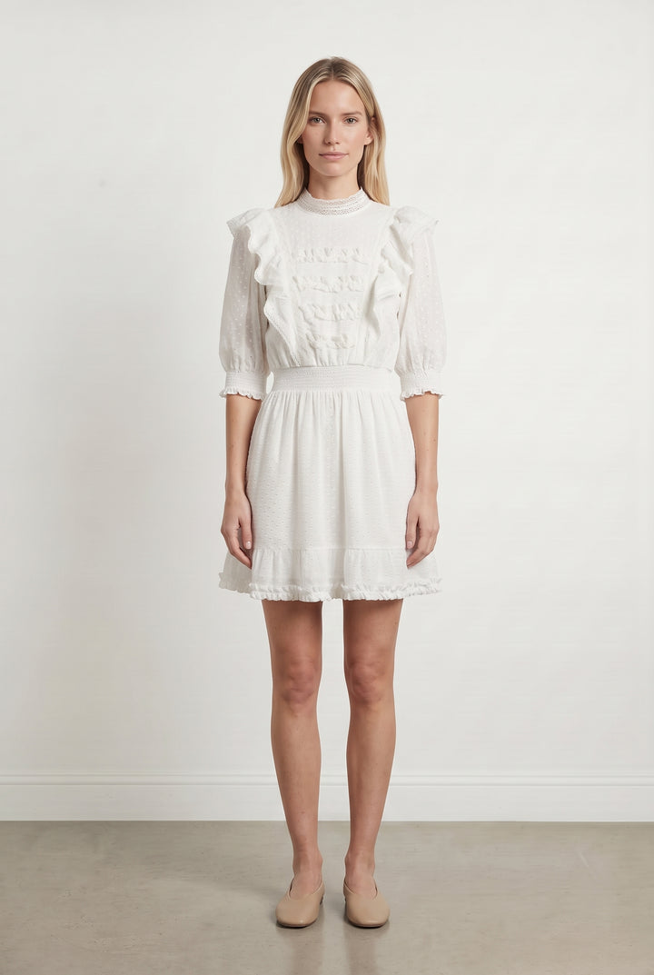 Robe Courte Beige - Taille S/36