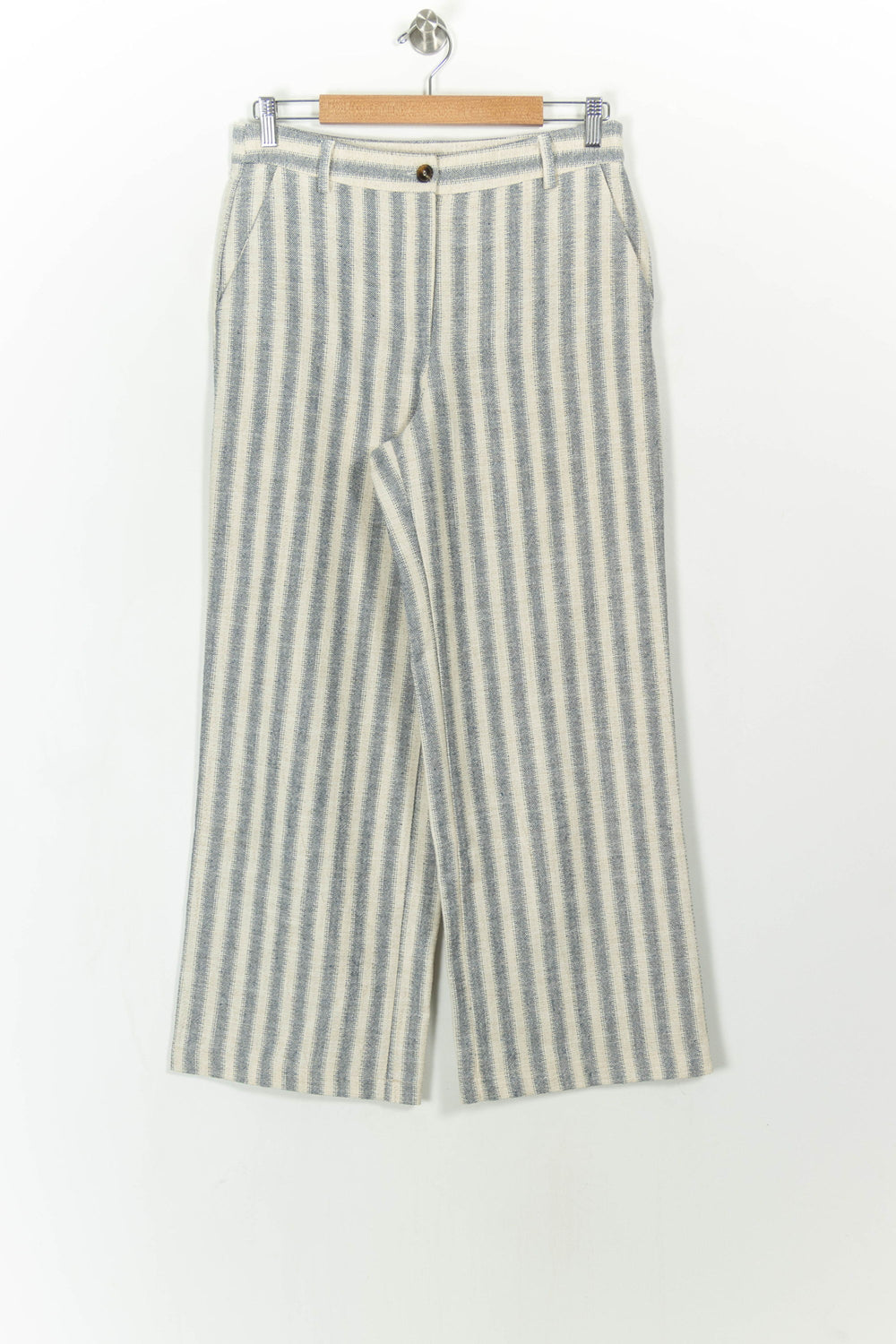 Pantalon Rayé Bleu et Beige - Taille L/40 de la marque La Fée Maraboutée | PARAD108865 - Vendu par Paradigme - Image 2