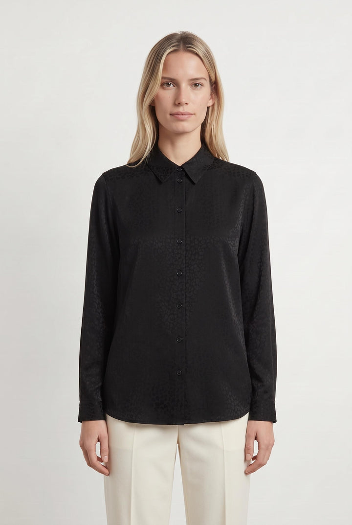 Chemisier Noire - Taille XS/34