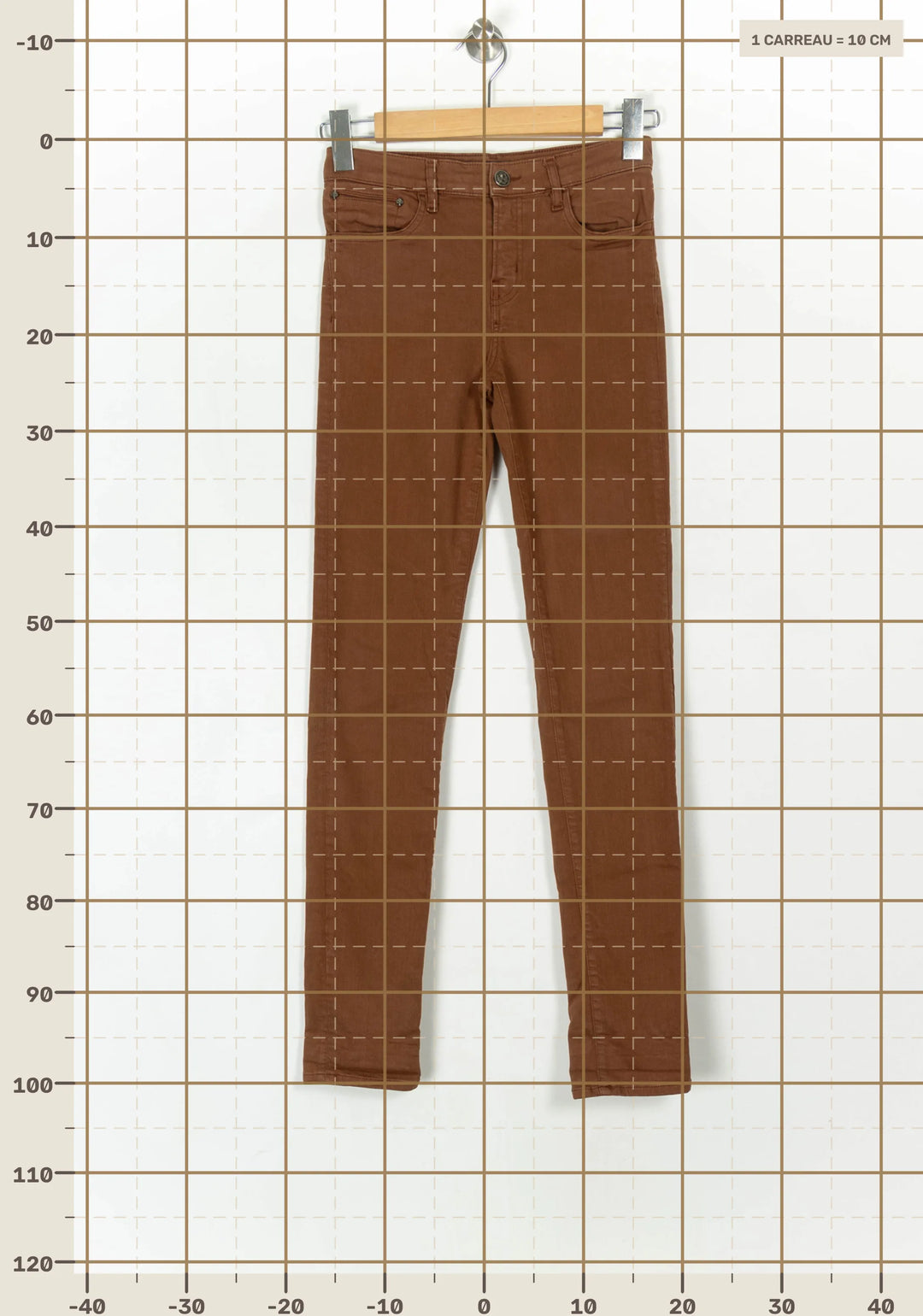 Jean Marron - Taille S/36 de la marque The Kooples | PARAD10909 - Vendu par Paradigme - Image 4