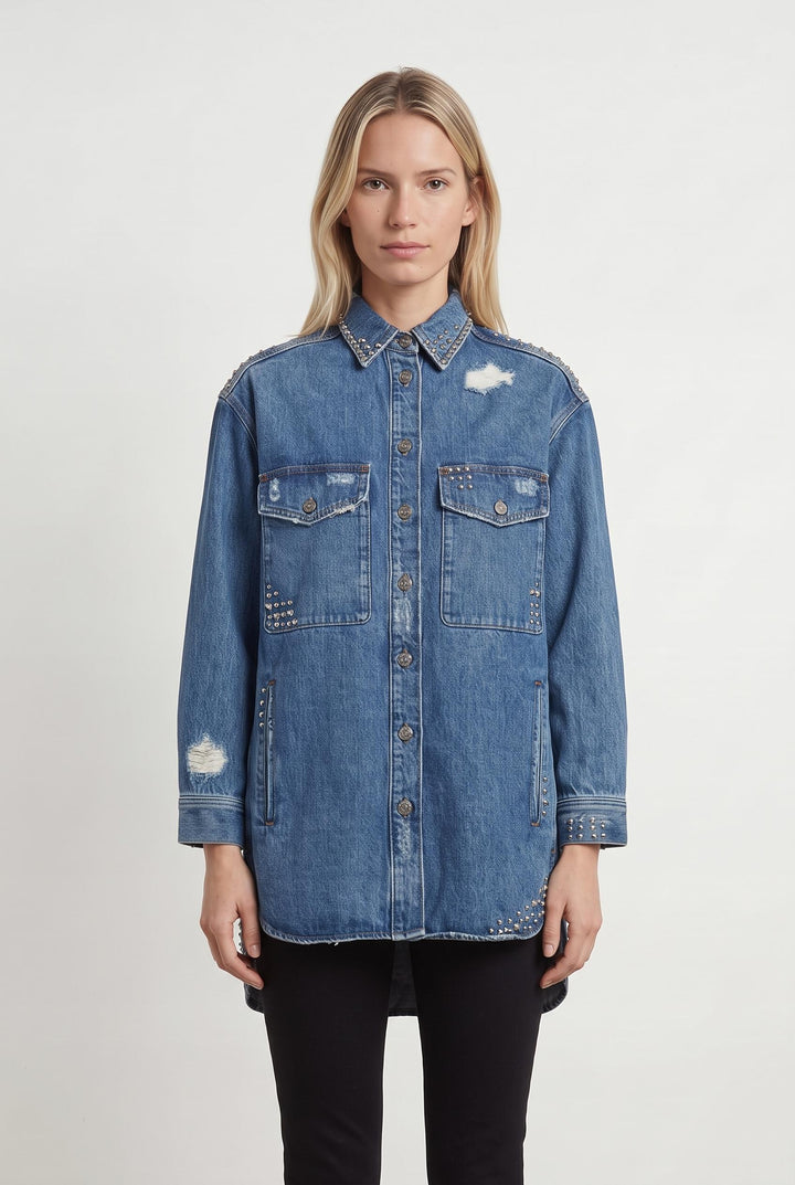 Chemisier Bleue - Taille S/36