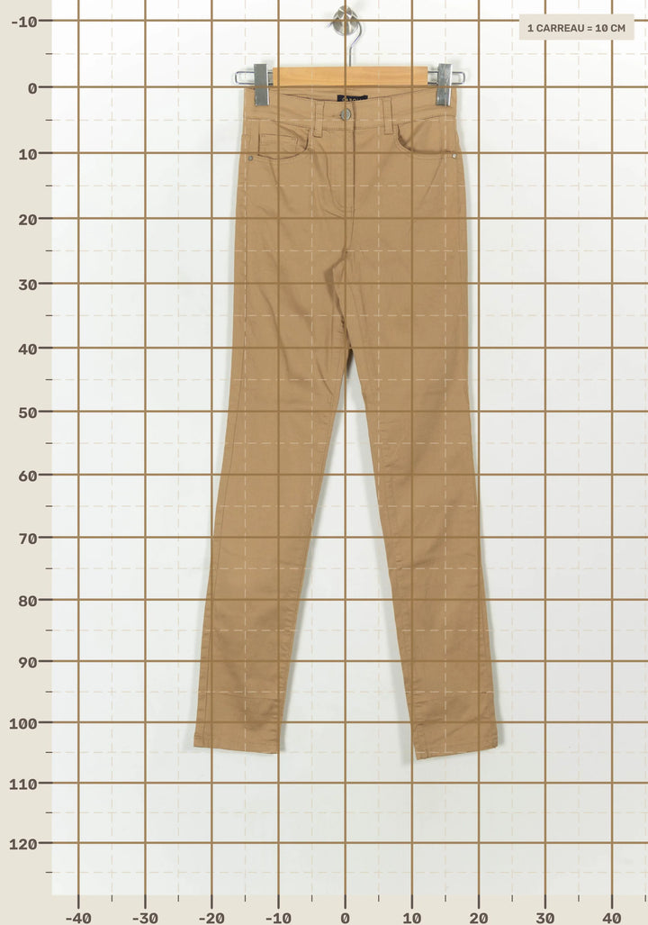Pantalon Beige - Taille XS/34 de la marque Caroll | PARAD10925 - Vendu par Paradigme - Image 4