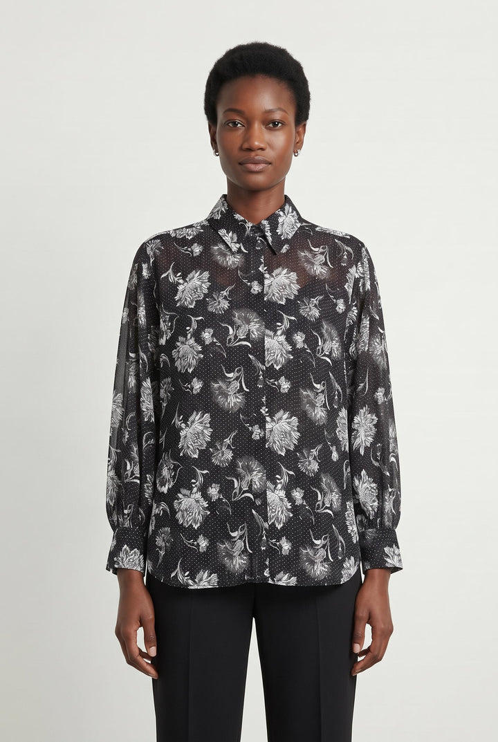 Chemisier Noire - Taille XS/34