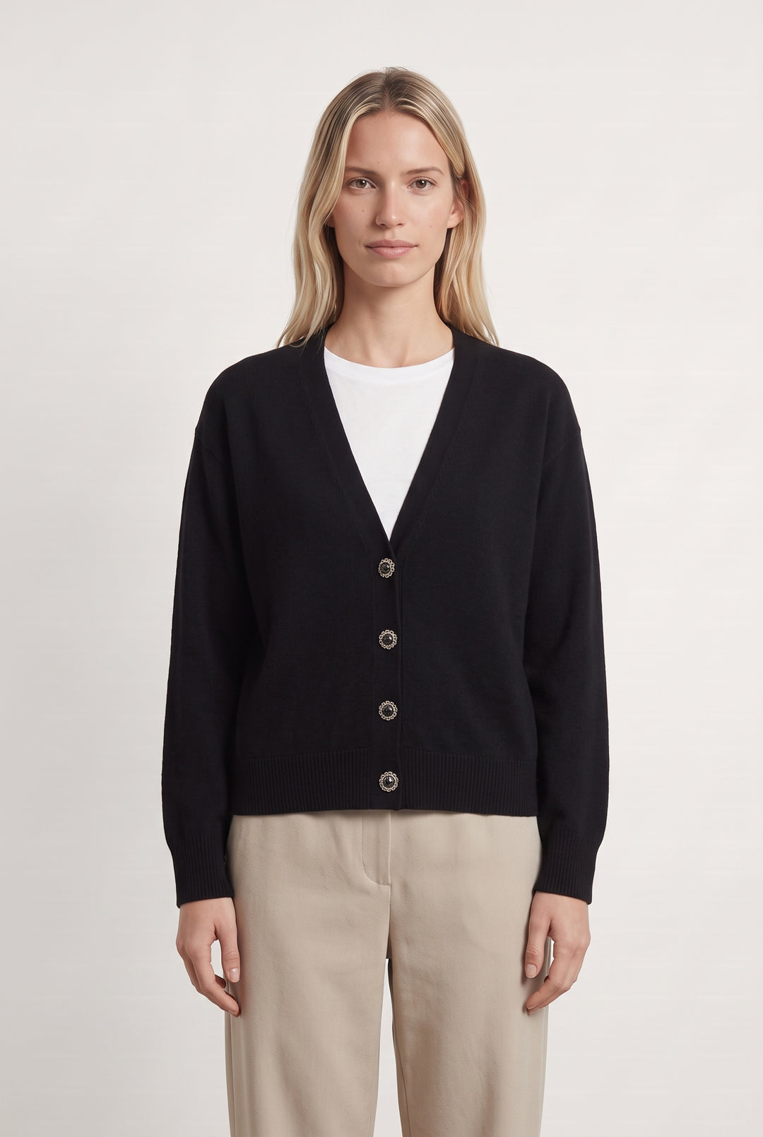 Gilet ou Cardigan Noir - Taille S/36