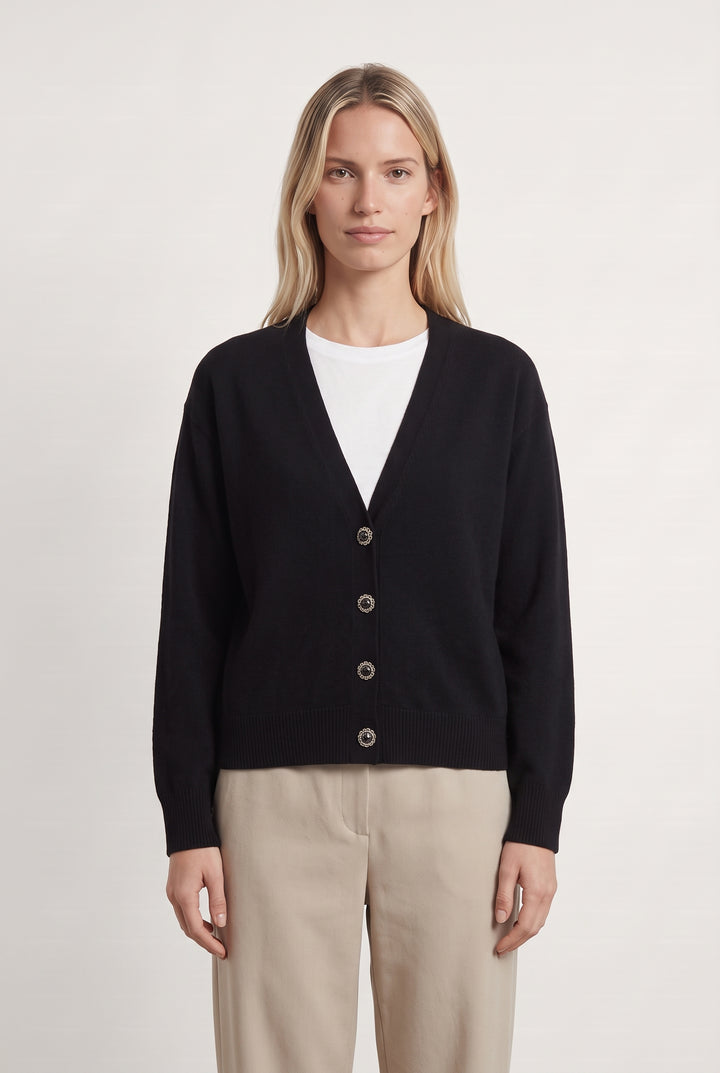 Gilet ou Cardigan Noir - Taille S/36