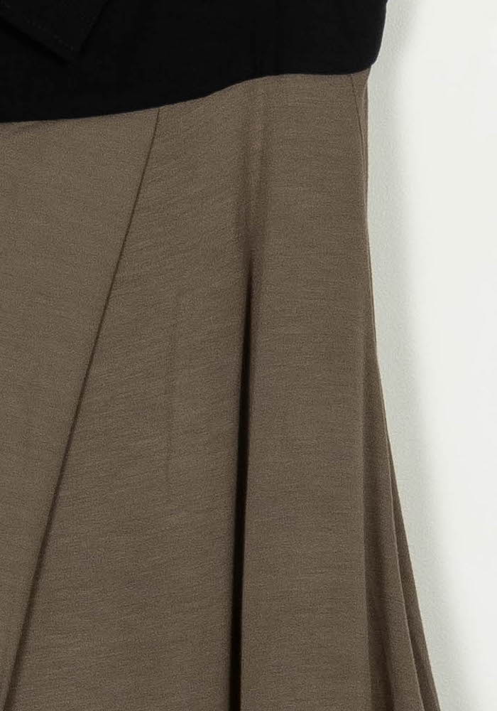 Robe Sans Manches Marron et Noire - Taille S/36 de la marque Paule Ka | PARAD10948 - Vendu par Paradigme - Image 3