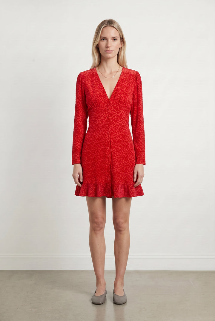 Robe Courte Rouge - Taille S/36