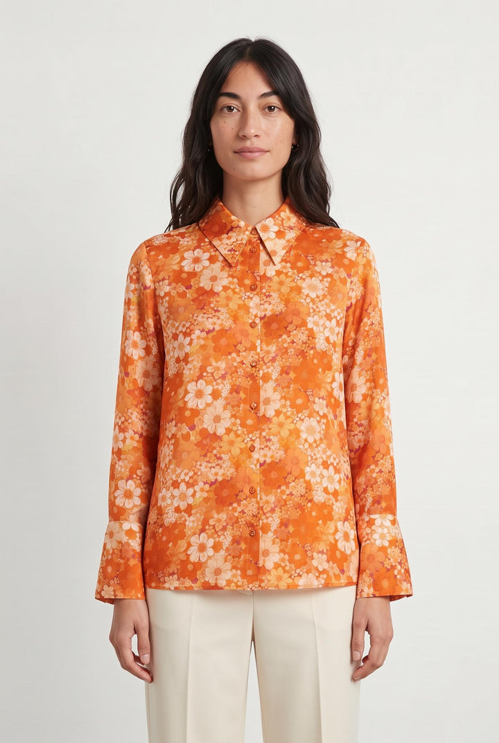 Chemisier Orange - Taille S/36