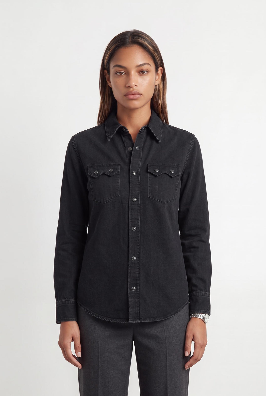 Chemisier Noire - Taille XS/34