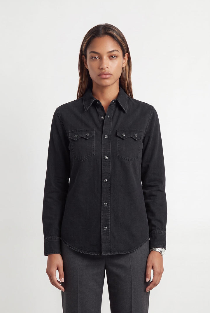 Chemisier Noire - Taille XS/34