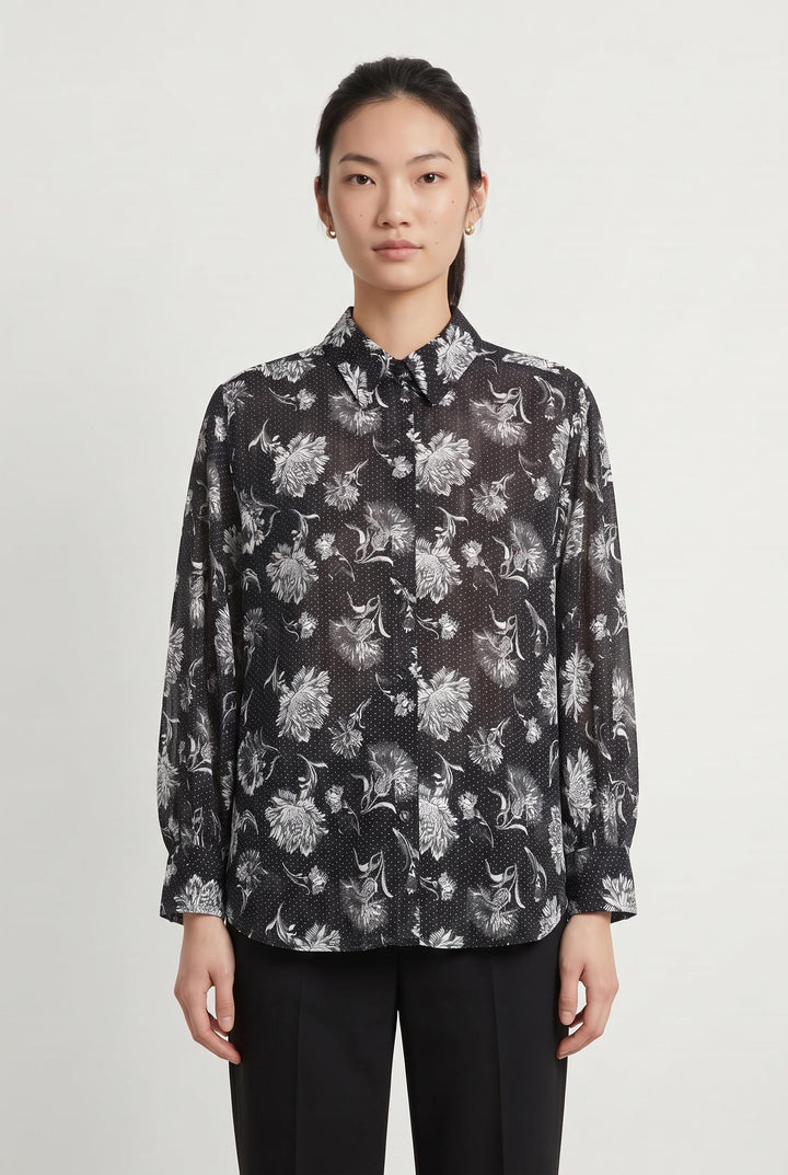 Chemisier Noire - Taille XS/34