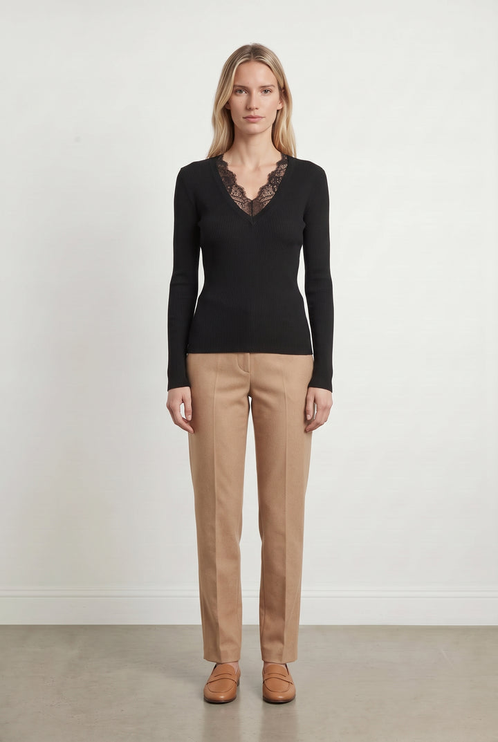 Pull Noir - Taille S/36