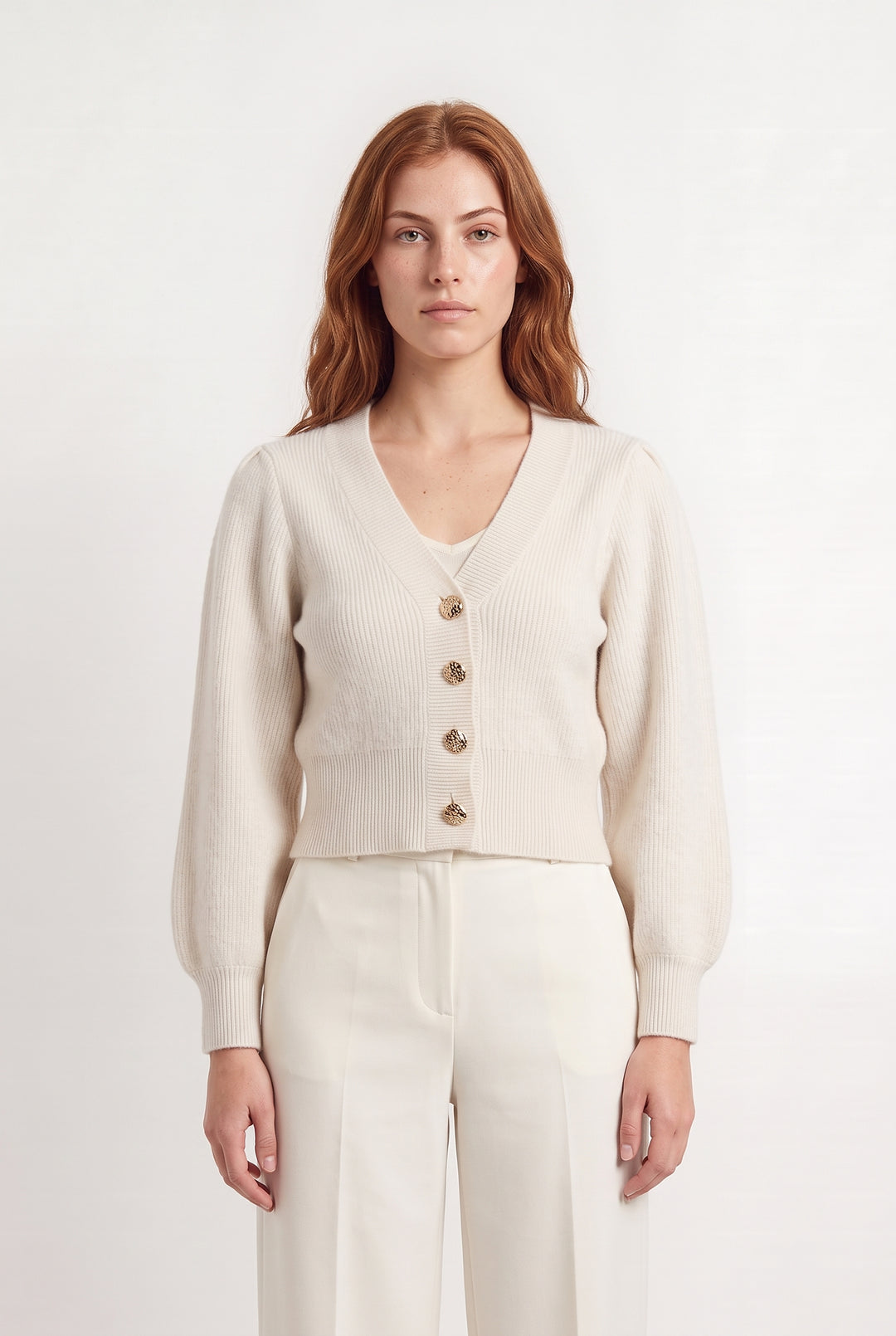 Gilet ou Cardigan Beige - Taille M/38