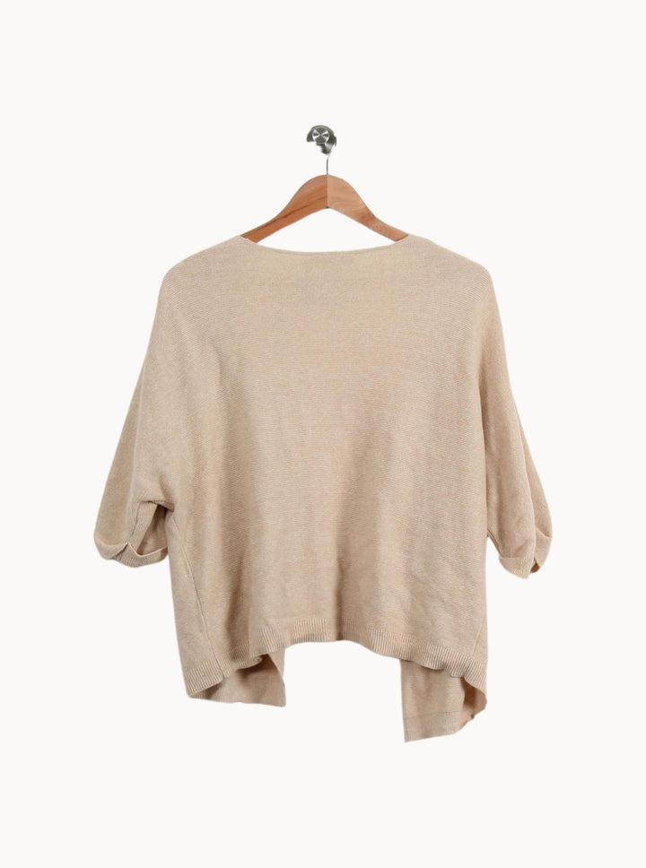 Cardigan Beige - Taille S/36 de la marque La Fée Maraboutée | PARAD11071 - Vendu par Paradigme - Image 4
