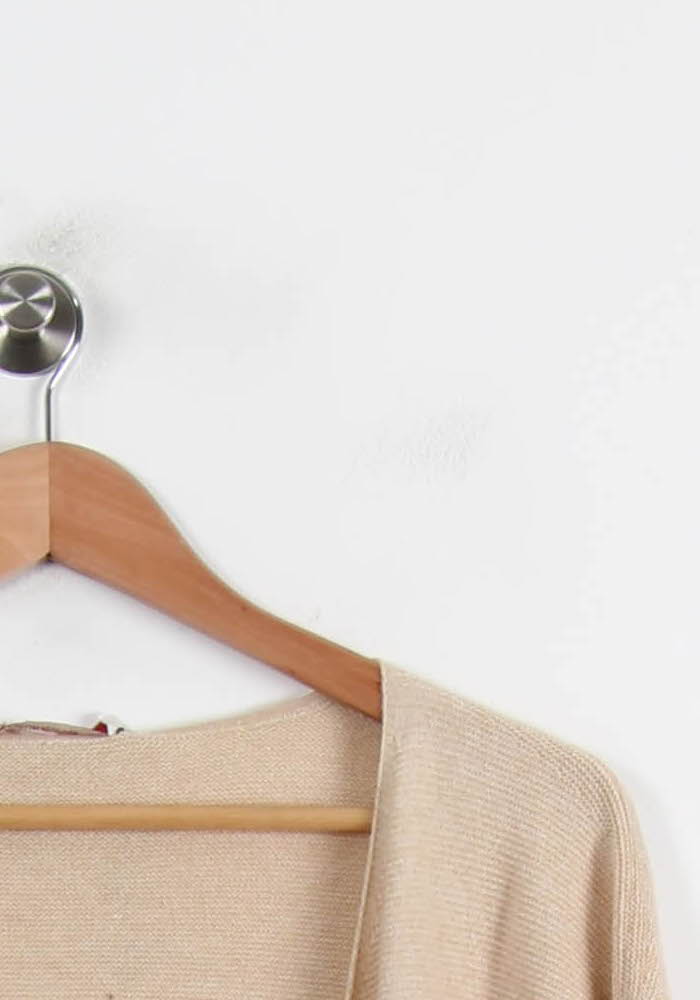 Cardigan Beige - Taille S/36 de la marque La Fée Maraboutée | PARAD11071 - Vendu par Paradigme - Image 3